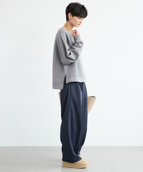 BARNYARDSTORM(バンヤードストーム)の「BARNYARDSTORM / ウォームサテンワイドパンツ 【YouTube「i.style closet」紹介アイテム】(その他パンツ・レディース・ホワイト/ネイビー・S/M)」の21枚目の写真