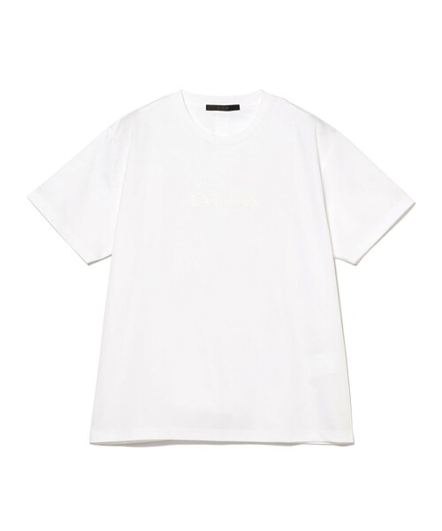 BRILLA per il gusto（ブリッラペルイルグースト）の「TATRAS / PILADE コットン センターロゴ クルーネック Tシャツ（Tシャツ/カットソー・メンズ・ホワイト/ブラック・4/3/2）」の3枚目の写真