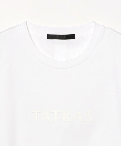 BRILLA per il gusto（ブリッラペルイルグースト）の「TATRAS / PILADE コットン センターロゴ クルーネック Tシャツ（Tシャツ/カットソー・メンズ・ホワイト/ブラック・4/3/2）」の4枚目の写真