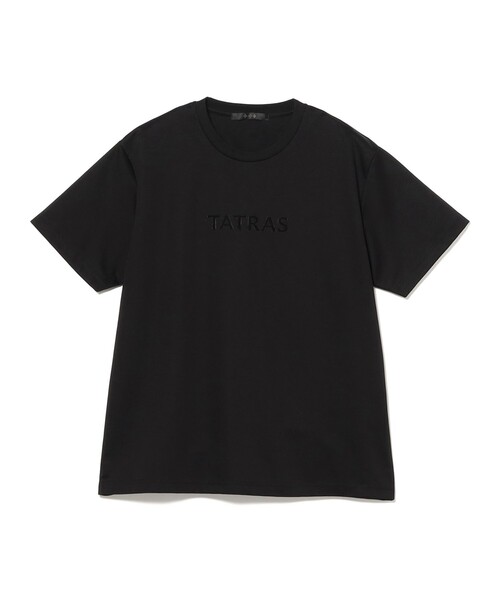 BRILLA per il gusto（ブリッラペルイルグースト）の「TATRAS / PILADE コットン センターロゴ クルーネック Tシャツ（Tシャツ/カットソー・メンズ・ホワイト/ブラック・4/3/2）」の9枚目の写真