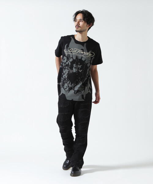 Ed Hardy/エド ハーディー/ECST SS TEE_ROSE（Tシャツ/カットソー