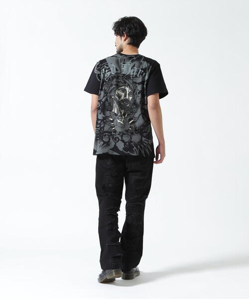 Ed Hardy(エドハーディー)の「Ed Hardy/エド ハーディー/ECST SS TEE_ROSE(Tシャツ/カットソー・メンズ・ブラック・L/M/XL)」の3枚目の写真