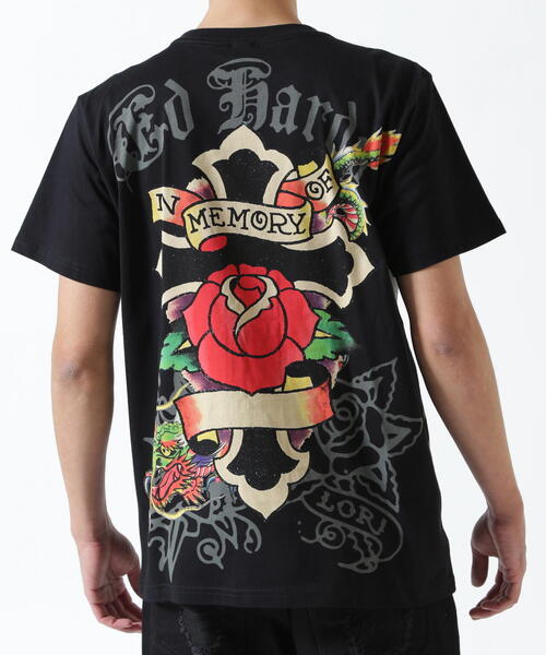 Ed Hardy(エドハーディー)の「Ed Hardy/エド ハーディー/ECST SS TEE_ROSE(Tシャツ/カットソー・メンズ・ブラック・L/M/XL)」の9枚目の写真