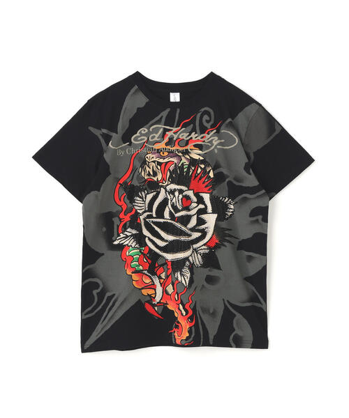 Ed Hardy(エドハーディー)の「Ed Hardy/エド ハーディー/ECST SS TEE_ROSE(Tシャツ/カットソー・メンズ・ブラック・L/M/XL)」の10枚目の写真
