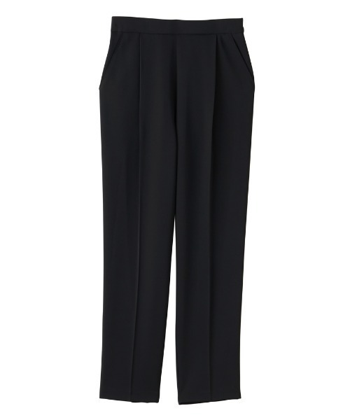 RANAN（ラナン）の「【2点セット】洗える/防シワ　バックパール調ペプラムセットアップ[Sサイズ有]（パンツドレス・レディース・ブラック/ネイビー・S/M/L/LL）」の4枚目の写真