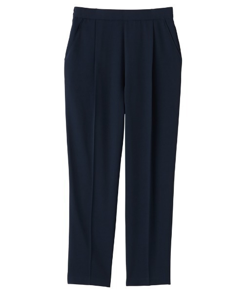 RANAN（ラナン）の「【2点セット】洗える/防シワ　バックパール調ペプラムセットアップ[Sサイズ有]（パンツドレス・レディース・ブラック/ネイビー・S/M/L/LL）」の7枚目の写真