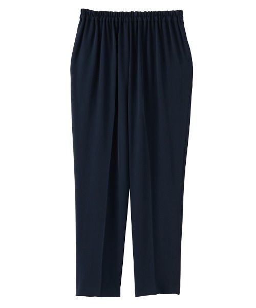 RANAN（ラナン）の「【2点セット】洗える/防シワ　バックパール調ペプラムセットアップ[Sサイズ有]（パンツドレス・レディース・ブラック/ネイビー・S/M/L/LL）」の8枚目の写真