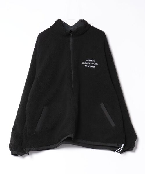 WESTERN HYDRODYNAMIC RESEARCH(ウェスタンハイドロダイナミックリサーチ)の「【Western Hydrodynamic Research/ウェスタン ハイドロダイナミック リサーチ】REVERSIBLE BOA JACKET 2WAY リバーシブル ボアジャケット(ブルゾン・メンズ・ブラック/ネイビー/グレー・X-LARGE/LARGE/MEDIUM)」の5枚目の写真
