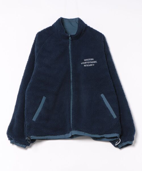 WESTERN HYDRODYNAMIC RESEARCH(ウェスタンハイドロダイナミックリサーチ)の「【Western Hydrodynamic Research/ウェスタン ハイドロダイナミック リサーチ】REVERSIBLE BOA JACKET 2WAY リバーシブル ボアジャケット(ブルゾン・メンズ・ブラック/ネイビー/グレー・X-LARGE/LARGE/MEDIUM)」の6枚目の写真