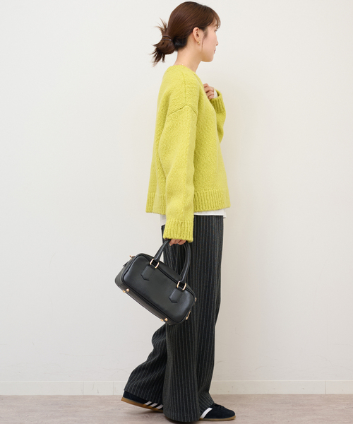 JOURNAL STANDARD relume（ジャーナルスタンダード　レリューム）の「チャンキーニットプルオーバー（ニット/セーター・レディース・イエロー系その他/パープル/イエロー・FREE）」の16枚目の写真