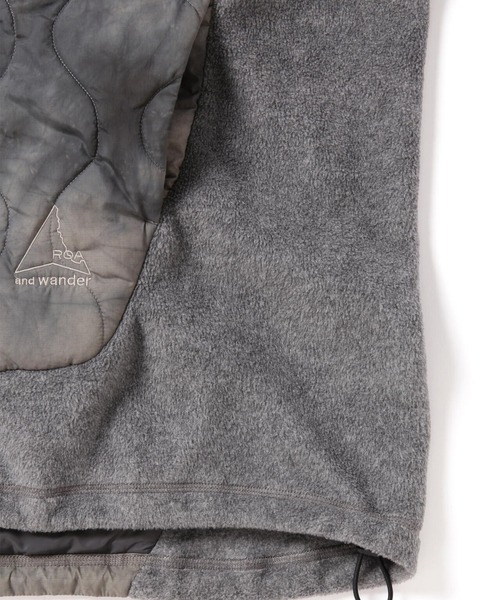 and wander（アンドワンダー）の「【and wander/アンドワンダー】ROA quilting fleece jacket（その他アウター・メンズ・グレー・M/L）」の17枚目の写真