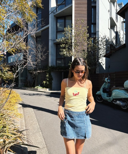 ROXY(ロキシー)の「CHERRY CHERRY BARE T/ロキシーキャミソール(キャミソール・レディース・イエロー/ナチュラル/ブルー/ブラック・MEDIUM/LARGE)」の14枚目の写真