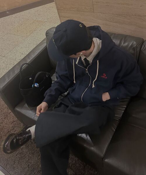 AECA（エイカ）の「EVERYDAY AECA CLOVER ZIP UP HOODIE-NAVY（パーカー・レディース・その他・MEDIUM/LARGE/X-LARGE/W）」の6枚目の写真