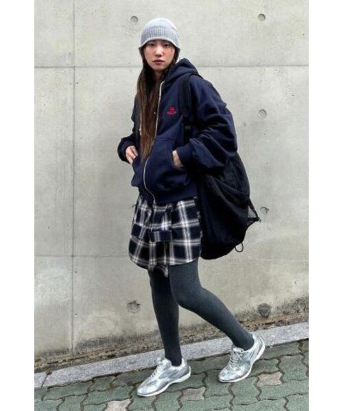 AECA（エイカ）の「EVERYDAY AECA CLOVER ZIP UP HOODIE-NAVY（パーカー・レディース・その他・MEDIUM/LARGE/X-LARGE/W）」の13枚目の写真