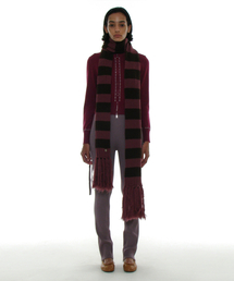 PARTIMENTO WOMEN（パルティメントウィメン）の「サイドジップリブレギンスパンツ_パープルベージュ（レギンス/スパッツ）」