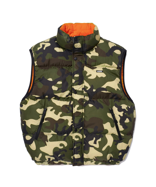 WKNDRS(ウィーキャンドース)の「PUZZLE PUFFER VEST (CAMO)(ダウンベスト・レディース・その他・LARGE/X-LARGE/MEDIUM)」の1枚目の写真