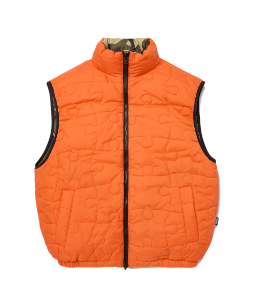 WKNDRS(ウィーキャンドース)の「PUZZLE PUFFER VEST (CAMO)(ダウンベスト・レディース・その他・LARGE/X-LARGE/MEDIUM)」の2枚目の写真
