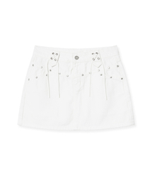 belt skirt (white)