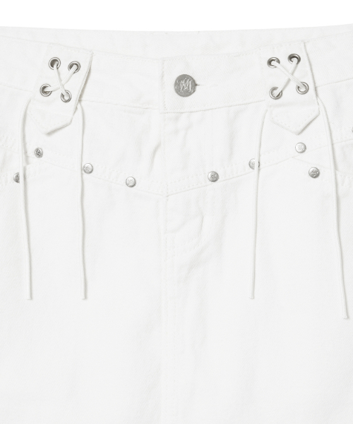 Midnight Move(ミッドナイトムーブ)の「belt skirt (white)(スカート・レディース・その他・SMALL/MEDIUM)」の2枚目の写真