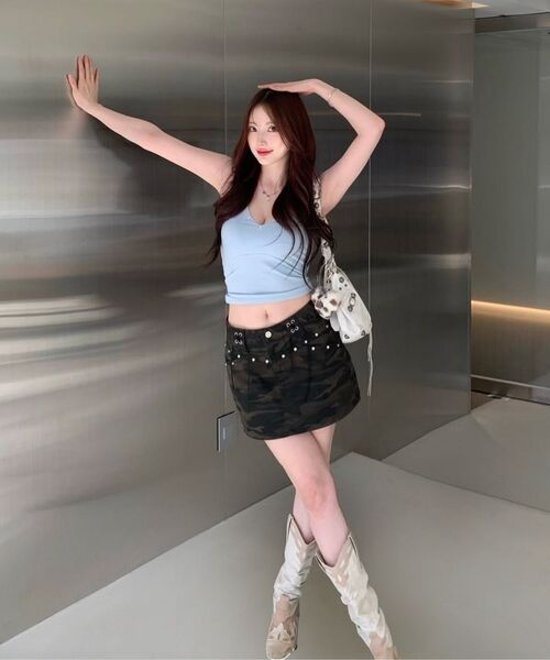 Midnight Move(ミッドナイトムーブ)の「belt skirt (white)(スカート・レディース・その他・SMALL/MEDIUM)」の7枚目の写真