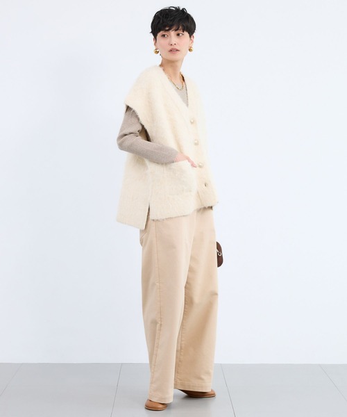 BARNYARDSTORM（バンヤードストーム）の「BARNYARDSTORM / 起毛金ボタンベスト / ハンドウォッシャブル（ベスト・レディース・オフホワイト/グレー/ブラック・FREE）」の18枚目の写真