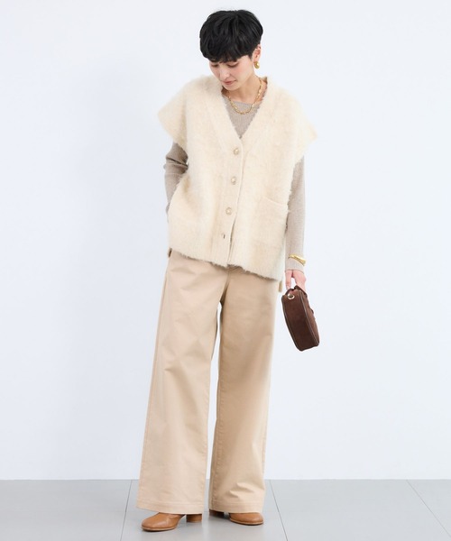 BARNYARDSTORM（バンヤードストーム）の「BARNYARDSTORM / 起毛金ボタンベスト / ハンドウォッシャブル（ベスト・レディース・オフホワイト/グレー/ブラック・FREE）」の11枚目の写真