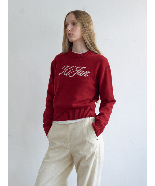 Kijun(キジュン)の「Signature Logo Knit Red(ニット/セーター・レディース・その他・SMALL/MEDIUM)」の2枚目の写真