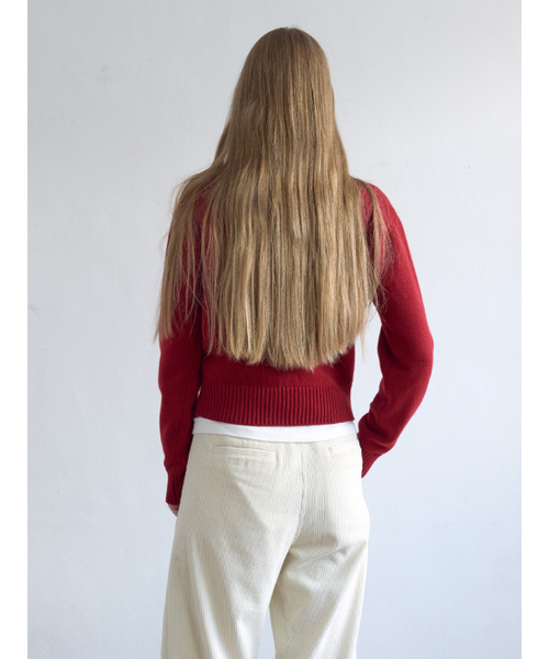Kijun(キジュン)の「Signature Logo Knit Red(ニット/セーター・レディース・その他・SMALL/MEDIUM)」の3枚目の写真