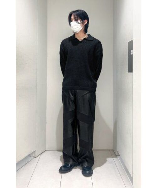 INSILENCE(インサイロンス)の「レザーミックスバイカーパンツ BLACK(その他パンツ・メンズ・その他・MEDIUM/SMALL)」の3枚目の写真