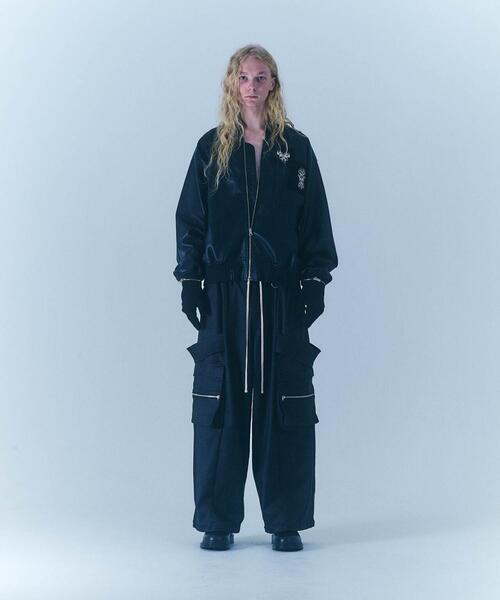 FR(13)NDS（フレンズ）の「FR(13)NDS/フレンズ/コーティングワイドカーゴパンツ（カーゴパンツ・メンズ・ブラック・F）」の5枚目の写真