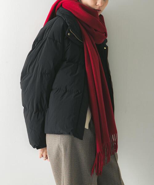 URBAN RESEARCH（アーバンリサーチ）の「ウールカシミヤストール（ストール/ショール・レディース・アイボリー/グリーン/レッド/ベージュ・-）」の9枚目の写真