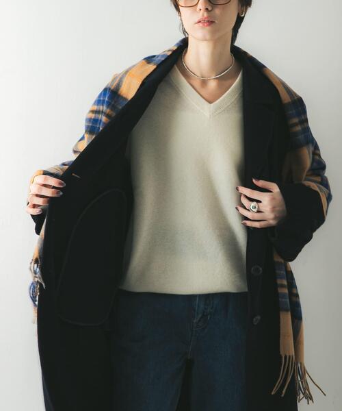 URBAN RESEARCH（アーバンリサーチ）の「ウールカシミヤストール（ストール/ショール・レディース・アイボリー/グリーン/レッド/ベージュ・-）」の14枚目の写真