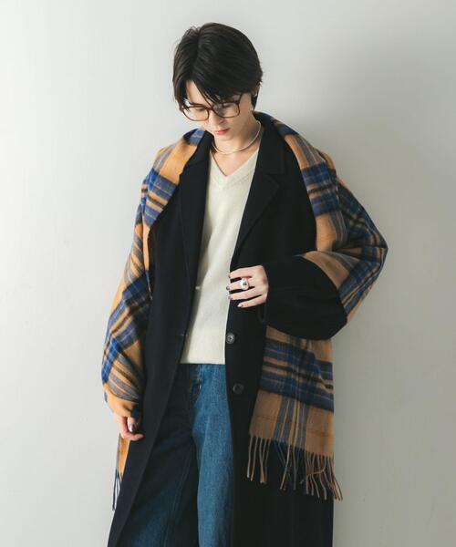 URBAN RESEARCH（アーバンリサーチ）の「ウールカシミヤストール（ストール/ショール・レディース・アイボリー/グリーン/レッド/ベージュ・-）」の15枚目の写真