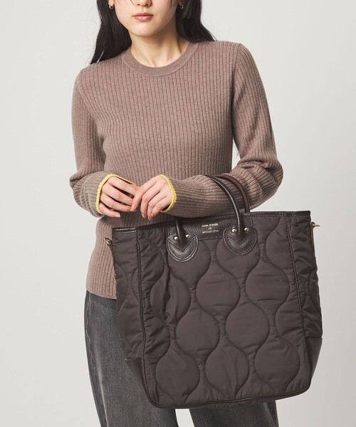 ヤングアンドオルセン　キャリーオールトートバッグ　キルティング　ネイビー　別注 YOUNG & OLSEN キルティング キャリーオールトート ネイビー Young