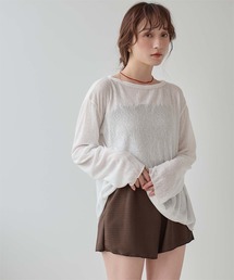 SEA DRESS（シードレス）の「4点セット/長袖トップス付シャーリングビキニ×ショートパンツ/水着（水着）」