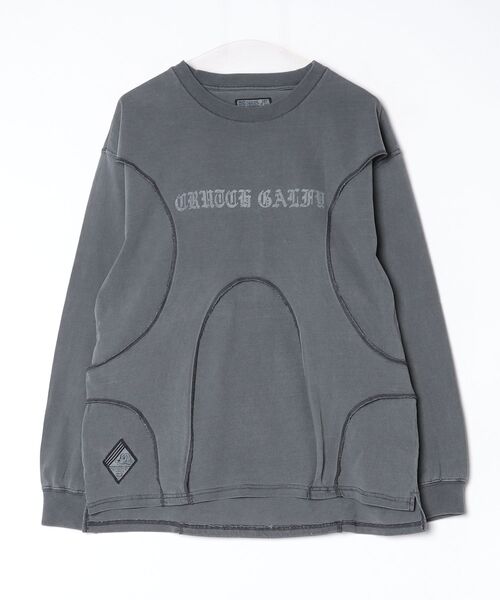 GALFY（ガルフィー）の「『GALFY/ガルフィー』穴の向こうにわんちゃんロンTee【Z】（Tシャツ/カットソー・レディース・ブラック・M/L/XL）」の8枚目の写真