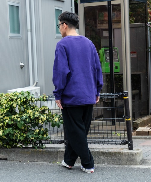 URBAN RESEARCH（アーバンリサーチ）の「『UR TECH』Dad TECH CREW PULLOVER（Tシャツ/カットソー・メンズ・パープル/ネイビー・1/2）」の5枚目の写真