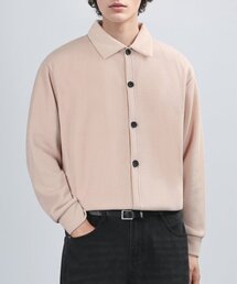 GAFF TEX COLLAR CARDIGAN (SAND BEIGE)
