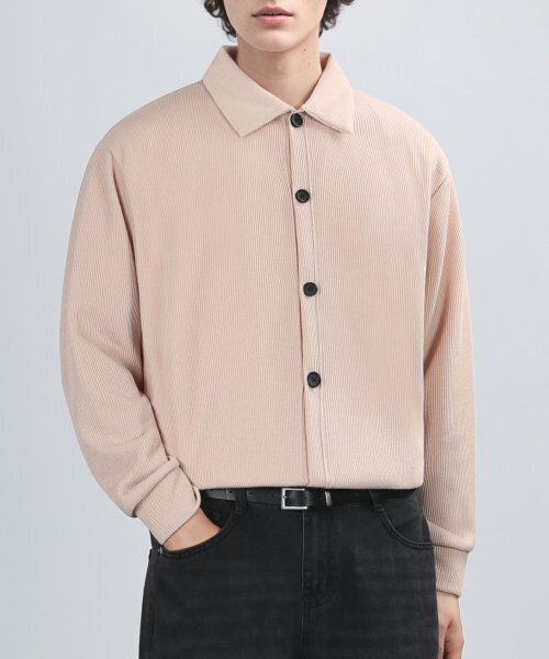 VERYVAIN(ベリベーン)の「GAFF TEX COLLAR CARDIGAN (SAND BEIGE)(カーディガン/ボレロ・メンズ・その他・MEDIUM/LARGE)」の1枚目の写真