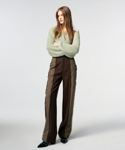 ETMON(エトモン)の「Color Block Fringe Pants Brown(その他パンツ・レディース・その他・SMALL/MEDIUM)」の3枚目の写真