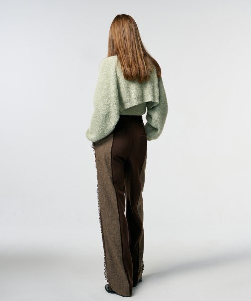 ETMON(エトモン)の「Color Block Fringe Pants Brown(その他パンツ・レディース・その他・SMALL/MEDIUM)」の4枚目の写真