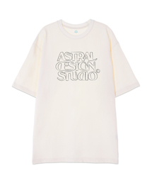 [オーバーサイズ]アストラルデザインスタジオ2 13番手綿ラウンドネック半袖Tシャツ_アイボリー