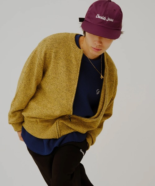 Chocolate Jesus （チョコレートジーザス ）の「CJ HEAVY THERMAL SHIRT（Tシャツ/カットソー・メンズ・ネイビー/チャコール・X-LARGE/LARGE/MEDIUM/SMALL）」の7枚目の写真