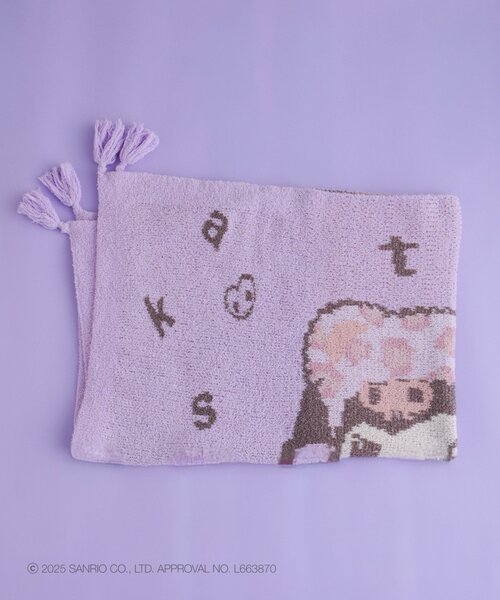 sanrio（サンリオ）の「【Kastane×Kuromi 】もこもこブランケット（ブランケット・レディース・パープル・FREE）」の4枚目の写真
