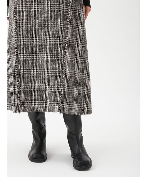 セール】【セットアイテム】リブニットセットレイヤードツイード