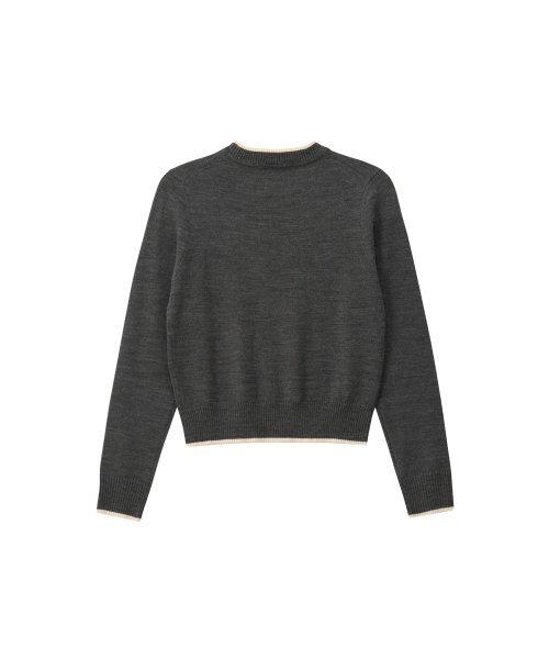 SALON DE YOHN（サロンドヨーン）の「Logo Basic Knit_ Gray（ニット/セーター・レディース・その他・FREE）」の5枚目の写真