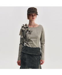 KIMZISU（キムジス）の「Suede-Touch Belted Military Cap _ BROWN（キャップ）」