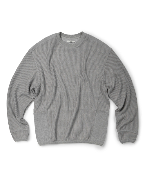 PANNEL crew neck knit (серый)