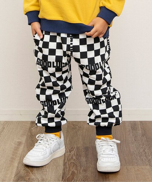 BREEZE(ブリーズ)の「アメリカンダイナー総柄カットソーパンツ(その他パンツ・キッズ・ブラック/レッド/グリーン/ブラウン/ネイビー・100/110/90/80/120/140/130)」の1枚目の写真