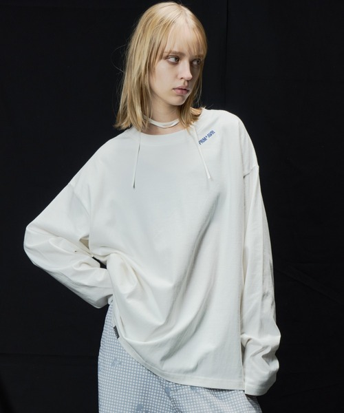 AIVER(アイバー)の「AIVER THE WORLD L/S TEE(Tシャツ/カットソー・メンズ・ブラック/チャコールグレー/オフホワイト・LARGE/MEDIUM/SMALL)」の4枚目の写真